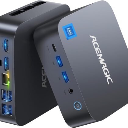 ACEMAGIC Mini Gaming PC, Intel Cere i9 13900HK 32GB RAM 1TB SSD (14C/20T) up to 5.4GHz USB4/HDMI/DP/Wifi 6E 2.5G LAN,Mini PC Windows 11 pro Small Computers Desktop Beat i9 12900HK/7840HS/6800H