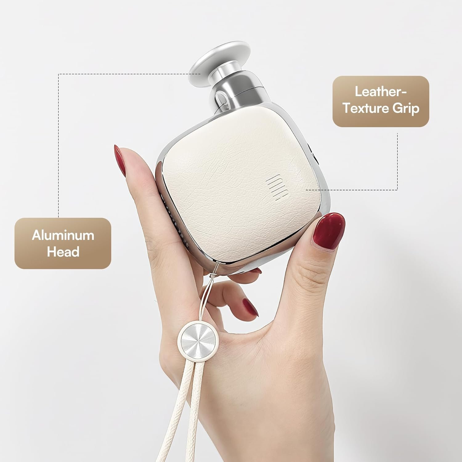 INIA PocketForce Mini Massage Gun - 75% Smaller, High-Power Percussion for Full Body Relief, Portable Deep Tissue Massager Gun with Leather Case & 3 Heads for Travel & Office Use, Gifts for Men Women - Image 6