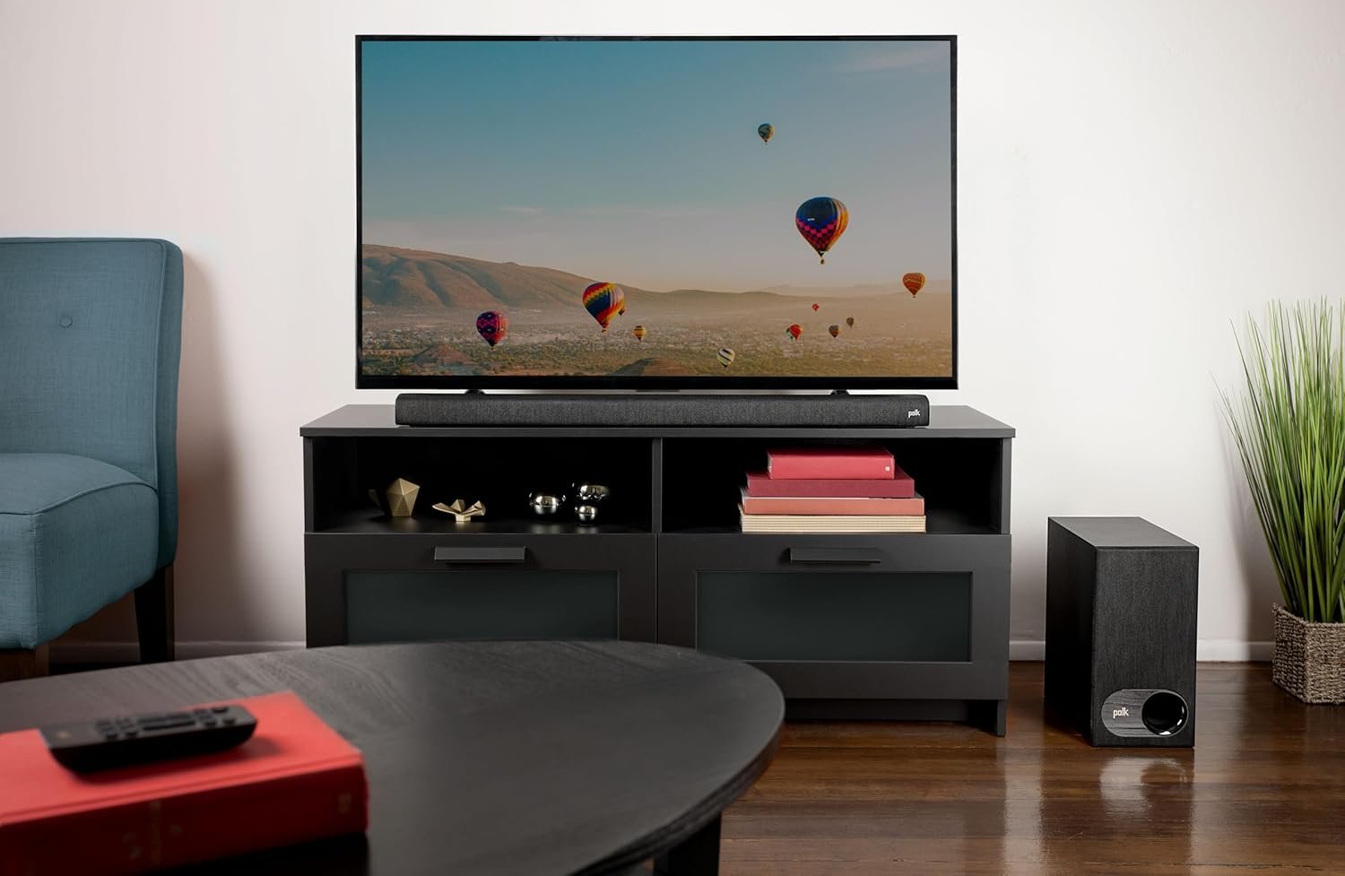 Polk Audio Signa S2D Sound Bar with Wireless Subwoofer (Online Exclusive Finish), Dolby Digital & DTS Virtual Surround, VoiceAdjust Technology, Bluetooth Music Streaming, Aux, HDMI & Optical Inputs - Image 5