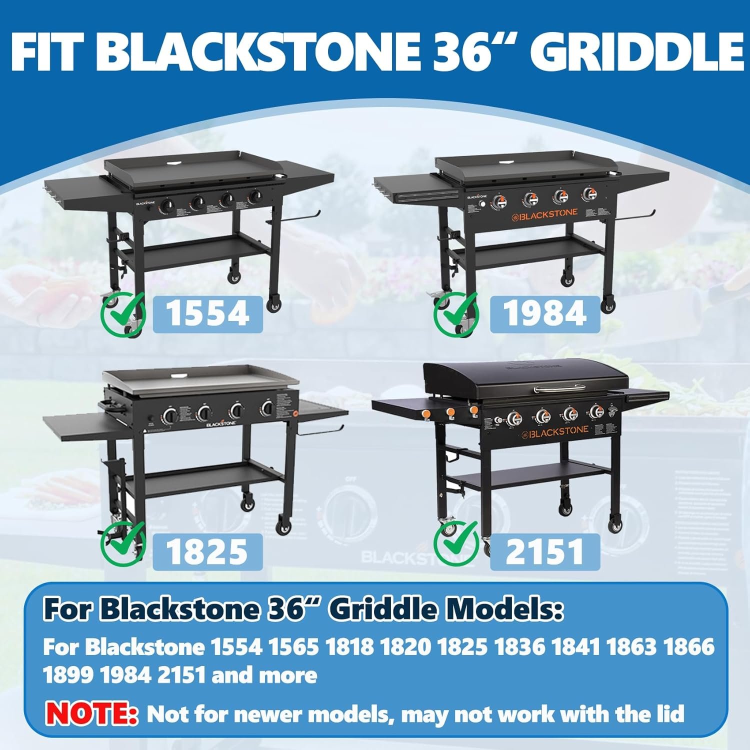 SafBbcue for Blackstone Griddle Replacement Top 36 inch Upgrade Flat Top Griddle for Blackstone Flat Top Replacement 1565 1841 2149 1560 1836 1984, Heavy Carbon Steel - Image 3