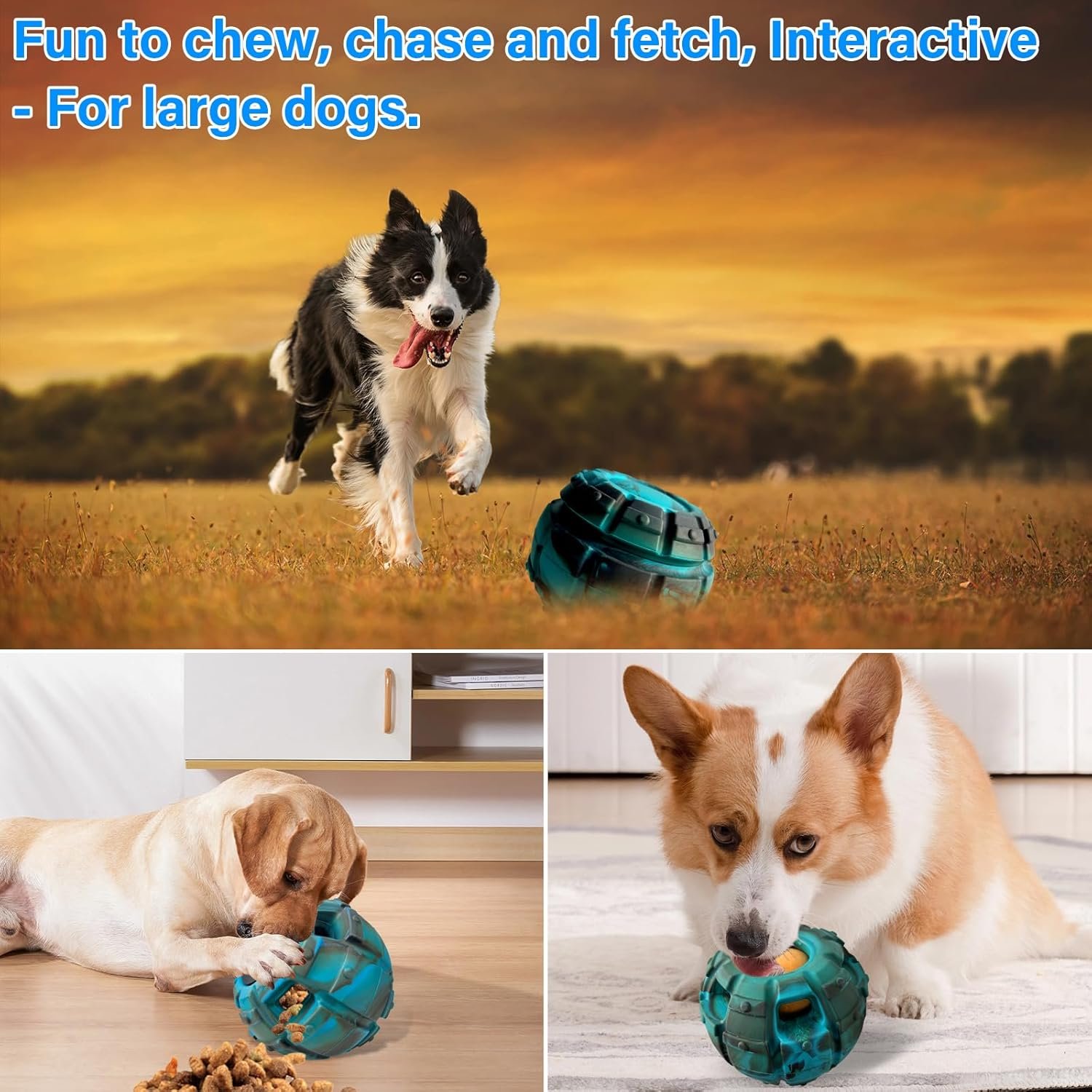 Yipetor Frozen Treat Dispensing Dog Toy - Large Chew Toy, Freezable Fillable Rubber, Reduces Anxiety, Easy to Clean, Interactive Puzzle (Large) - Image 5