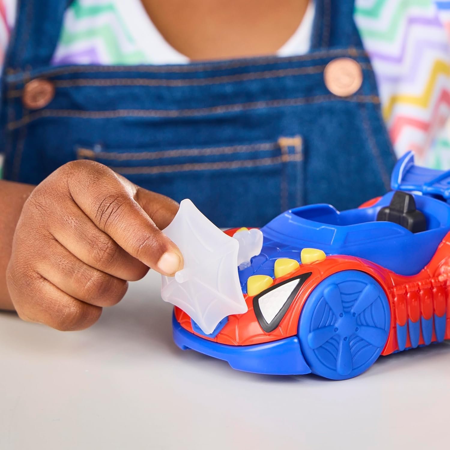 SPIDEY AND HIS AMAZING FRIENDS Marvel Spidey Web Crawler Toy Car with 3-Inch Action Figure & Accessory, Super Hero Toys, Kids Ages 3+ - Image 4