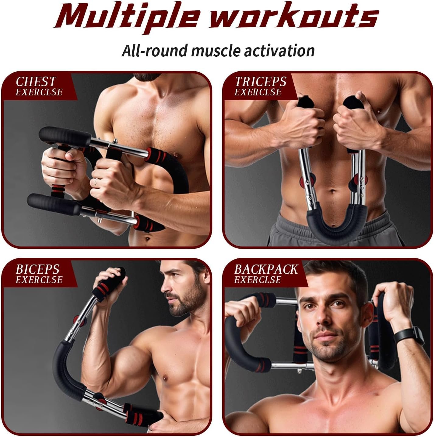 Twister Arm Trainer for Biceps, Chest & Core – Adjustable Resistance Arm Workout Equipment for Home Gym, Strength Training & Muscle Building (40-100 lbs Resistance) - Image 3