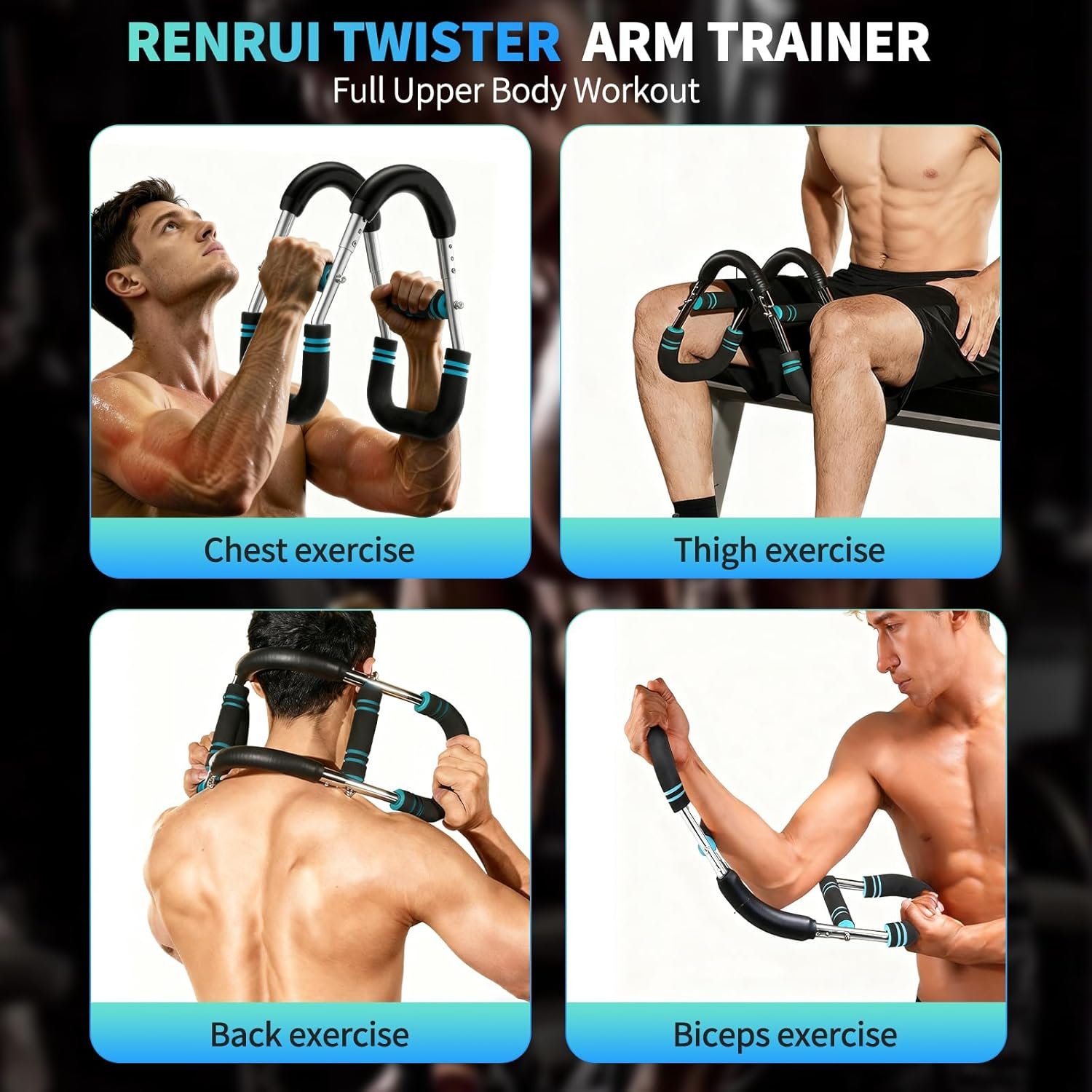 Twister Arm Trainer - Versatile Home Gym Equipment with Adjustable Resistance for Chest, Arm, and Shoulder Strengthening, Compact Strength Training Solution for Both Men and Women - Image 2