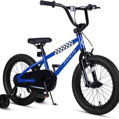 12 14 16 Inch Kids Bike BMX Style Bicycle with Training Wheels 20 Kickstand for 2-14 Years Old Toddlers Boys Girls Coaster Brake Multiple Colors