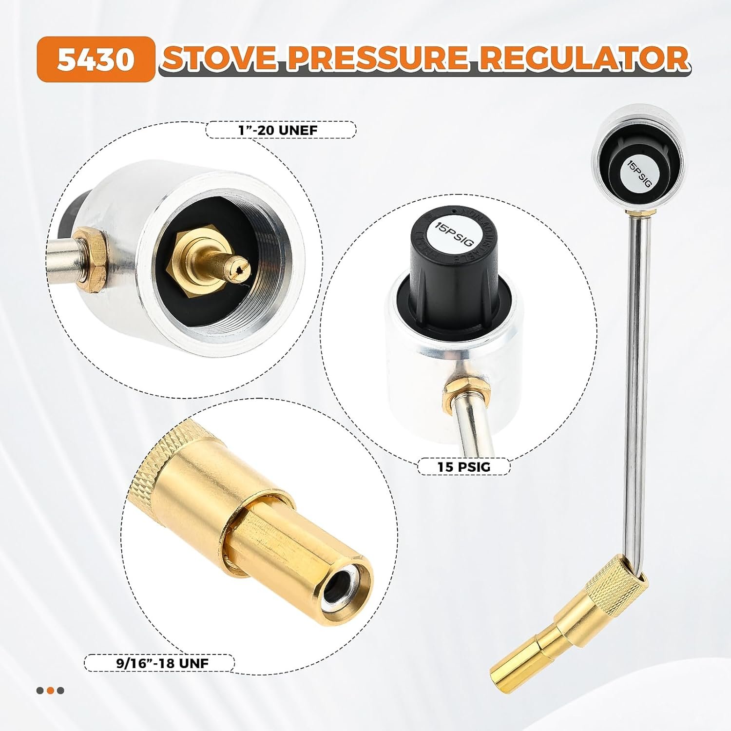 6 Feet Propane Adapter Hose 1 LB to 20 LB Converter with 5430 Regulator Replacement for Coleman Propane Stoves, Not Compatible with Coleman Roadtrip LXE Grills - Image 4