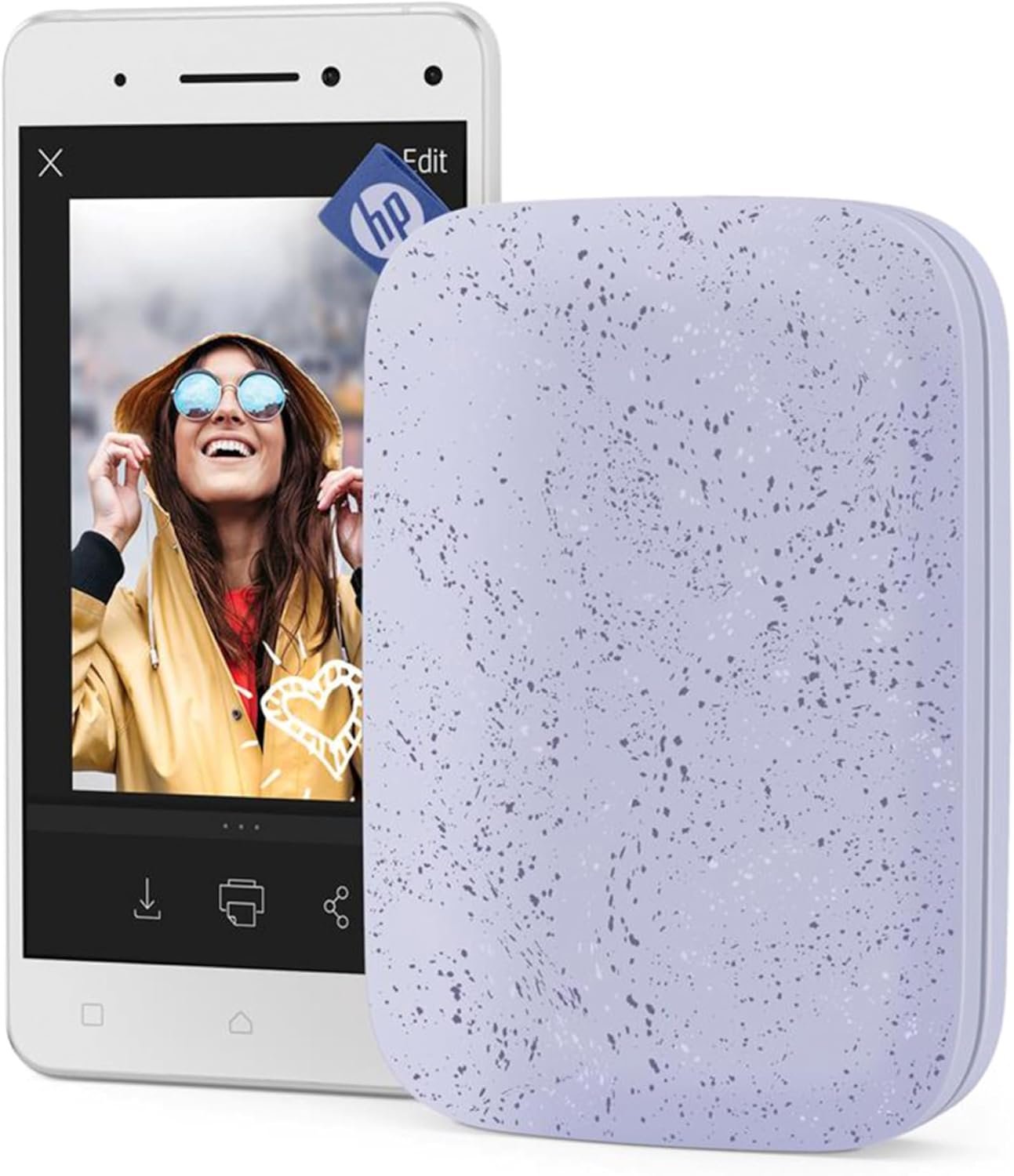 HP Sprocket Portable 2x3 Instant Photo Printer (Lilac) Print Pictures on Zink Sticky-Backed Paper from Your iOS & Android Device. - Image 5