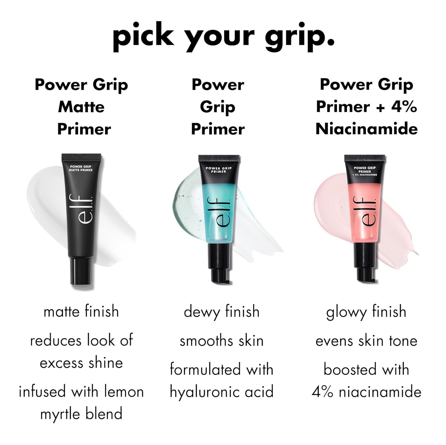 e.l.f. Power Grip Primer + 4% Niacinamide, Gel-Based & Hydrating Face Primer, Evens Skin & Brightens, Grips Makeup, Vegan & Cruelty-Free, 0.8 Fl Oz - Image 6
