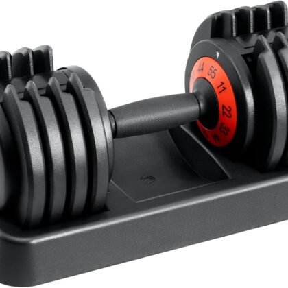 25/55 lbs Pair Adjustable Dumbbell Set, Adjust Dumbbell Weight for Exercises Pair Dumbbells for Men and Women in Home