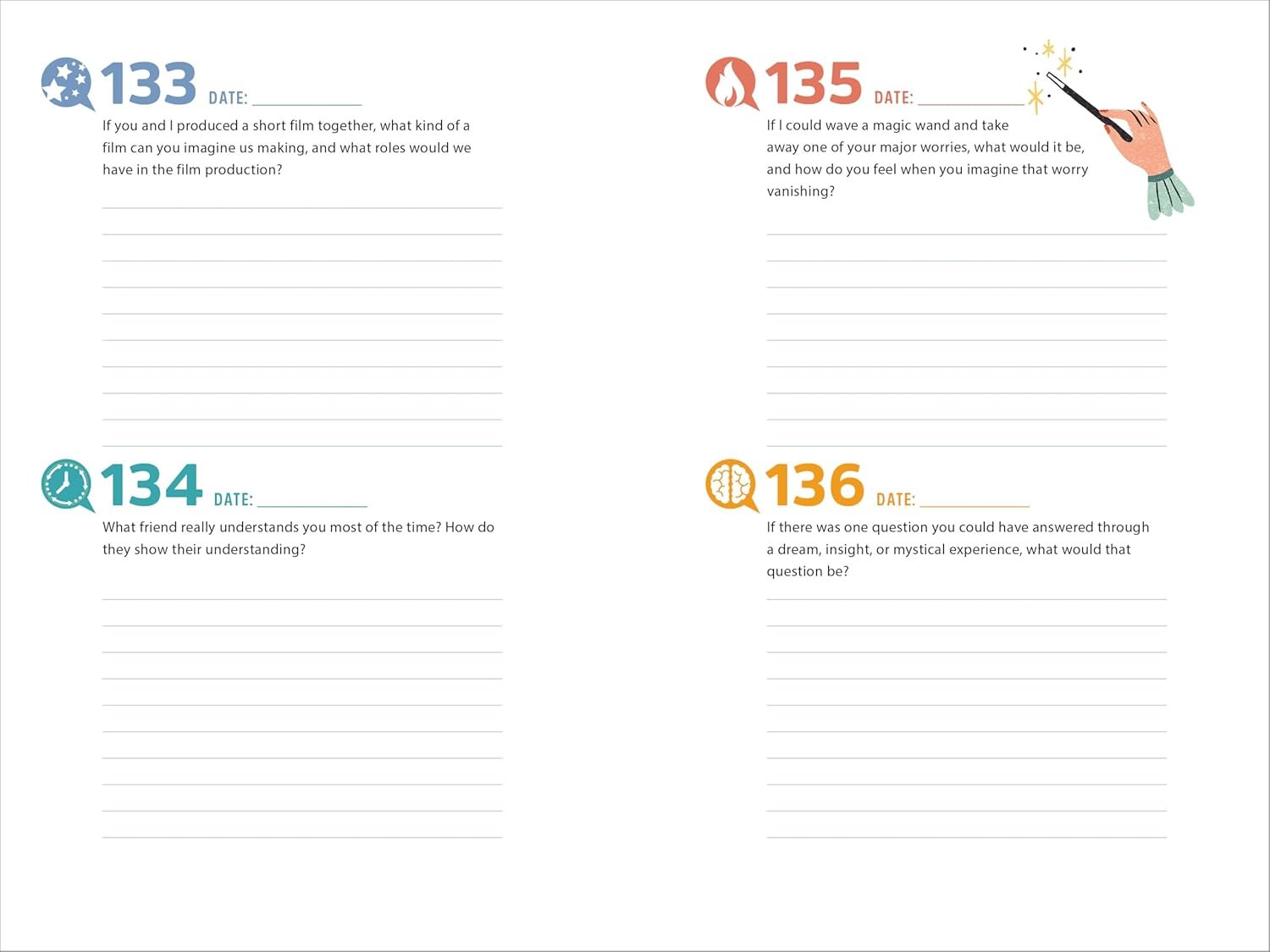 A Year of Us: A Couple's Journal: One Question a Day to Spark Fun and Meaningful Conversations (Question a Day Couple's Journal) - Image 3