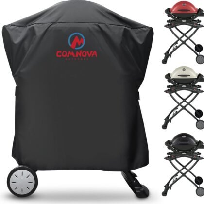 Comnova Weber Grill Cover - Q Series, Q2000/Q200/Q1000/Q100, Q2200, 2400, 1200, 1400 & More - Heavy Duty & Waterproof