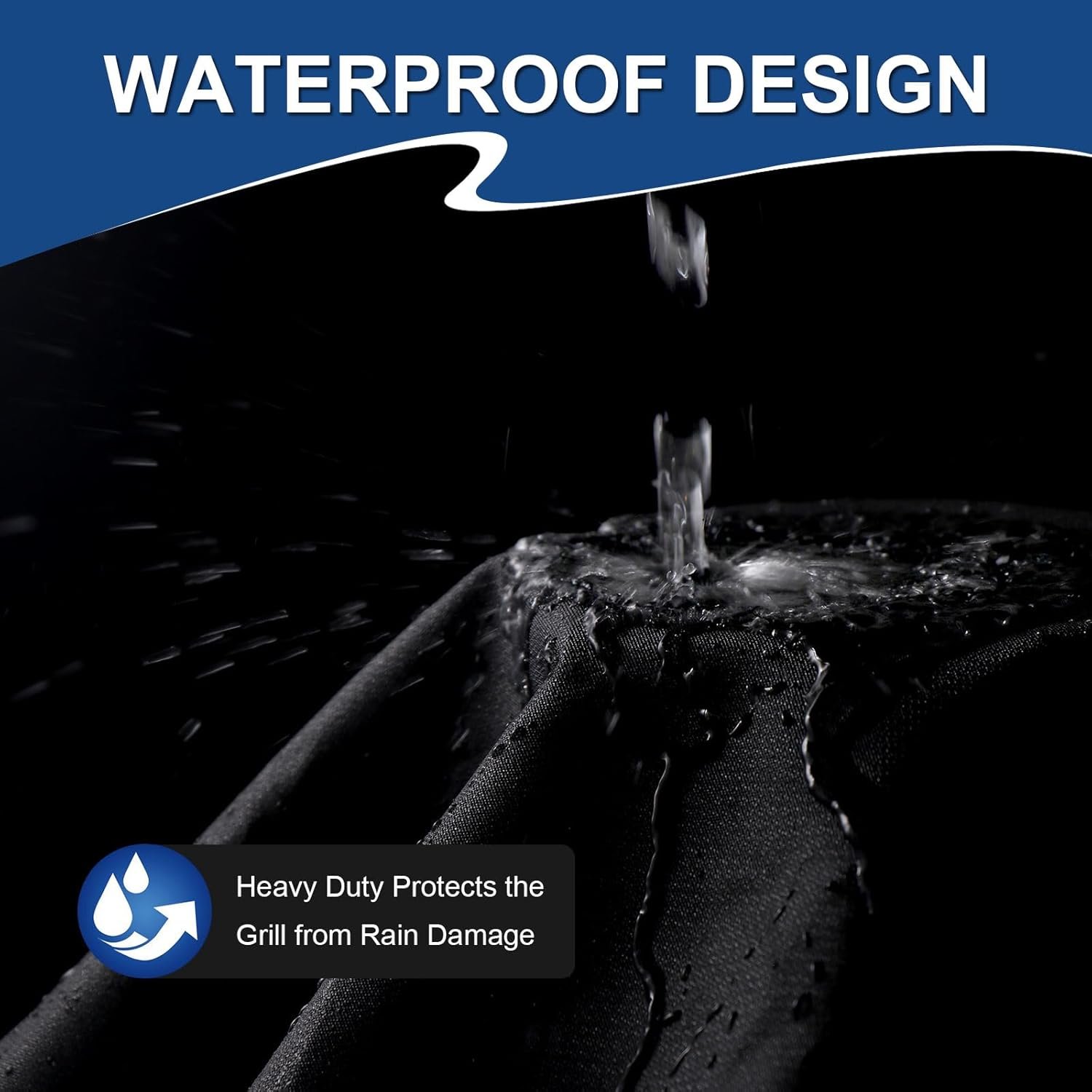 BEOTBRMI Tabletop Grill Cover for Blackstone 22 Inch Griddle with Hood, Waterproof Oxford BBQ Grill Cover with Drawstrings, Tear Resistant, UV & Fade Resistant - Image 5