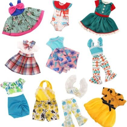 BM 10 Sets American 14.5 Inch Doll Clothes Outfits Dolls Handmade Casual Wear Clothes and Other 14 -14.5 Inch Dolll