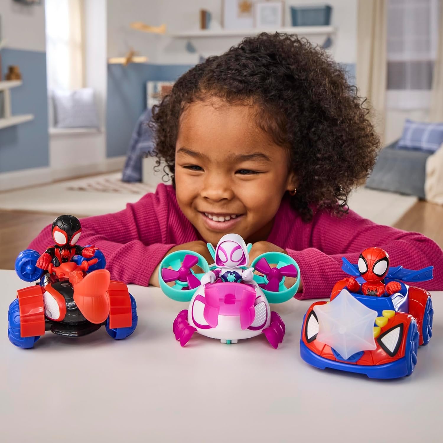 SPIDEY AND HIS AMAZING FRIENDS Marvel Spidey Web Crawler Toy Car with 3-Inch Action Figure & Accessory, Super Hero Toys, Kids Ages 3+ - Image 8