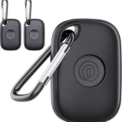 DDJ Case for Tile Life360 Pro (2024) Bluetooth Tracker with Keychain 2-Pack, Soft Silicone Cover Holder Key Ring Clip for Tile GPS Item iTag Finders Accessories, for Pet, Bags, Kids, Keys, Luggage