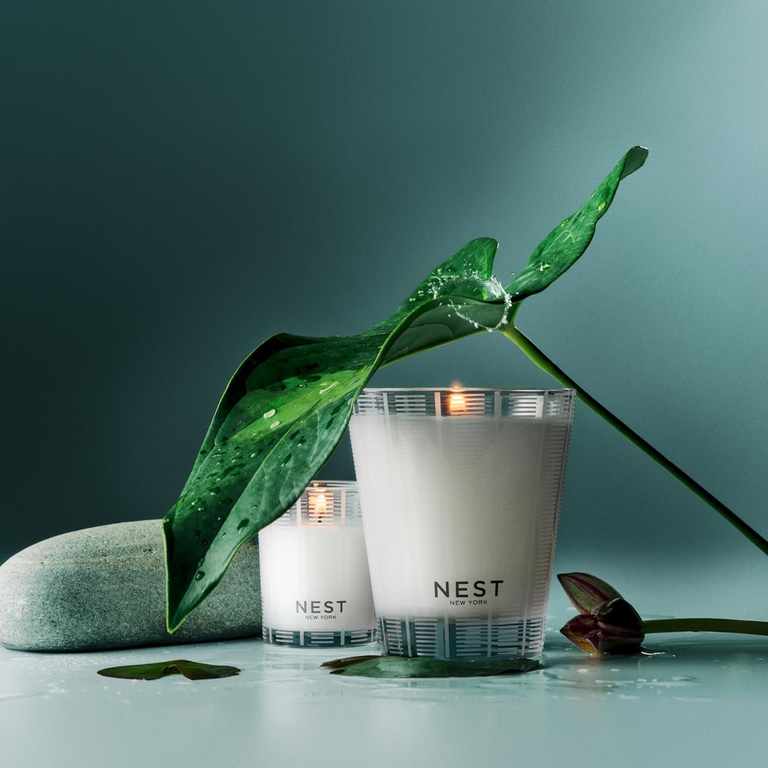 NEST New York Scented Classic Candle, Forest Rain - 8.1 oz - Up to 60-Hour Burn Time - Reusable Glass Vessel - Image 7