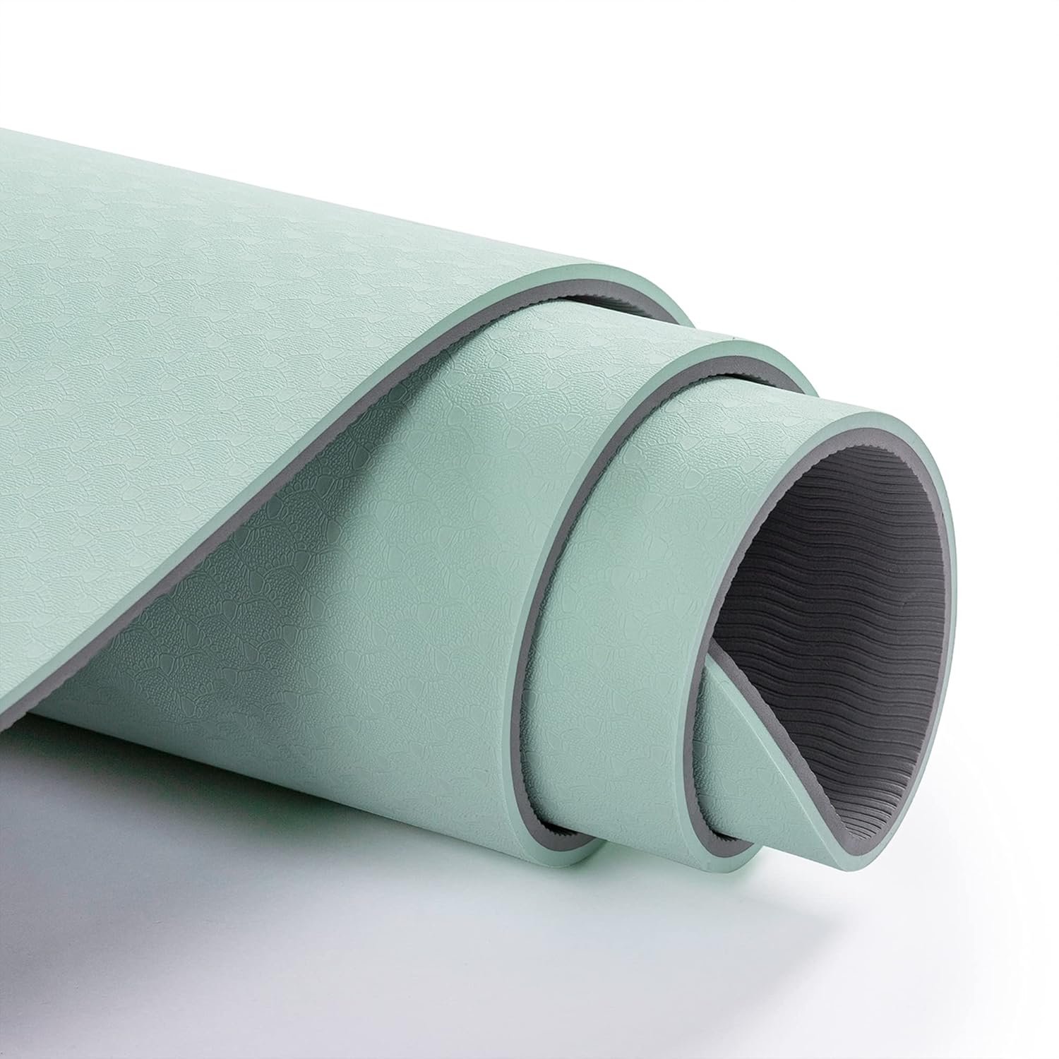 UMINEUX Yoga Mat Extra Thick 1/3'' & 2/5" Non Slip Yoga Mats for Women Eco Friendly TPE Fitness Exercise Mat with Carrying Sling & Storage Bag - Image 4
