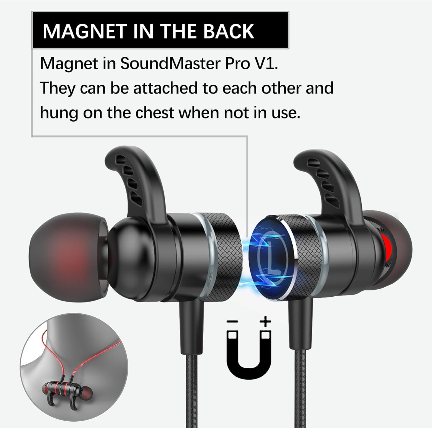 USB C Headphone for Samsung Wired Earbuds Magnetic in-Ear Type C Earphone with Microphone Volume Control Deep Bass Stereo Noise Canceling for iPhone 17 Pro Max Air 16 16e 15 Pixel 10 9a (Black) - Image 6