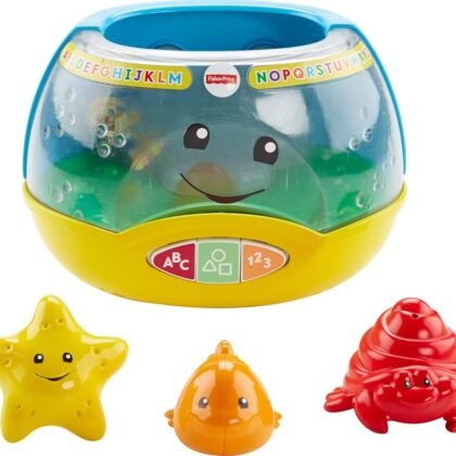 Fisher-Price Baby & Toddler Toy Laugh & Learn Magical Lights Fishbowl with Smart Stages Learning Content for Infants Ages 6+ Months