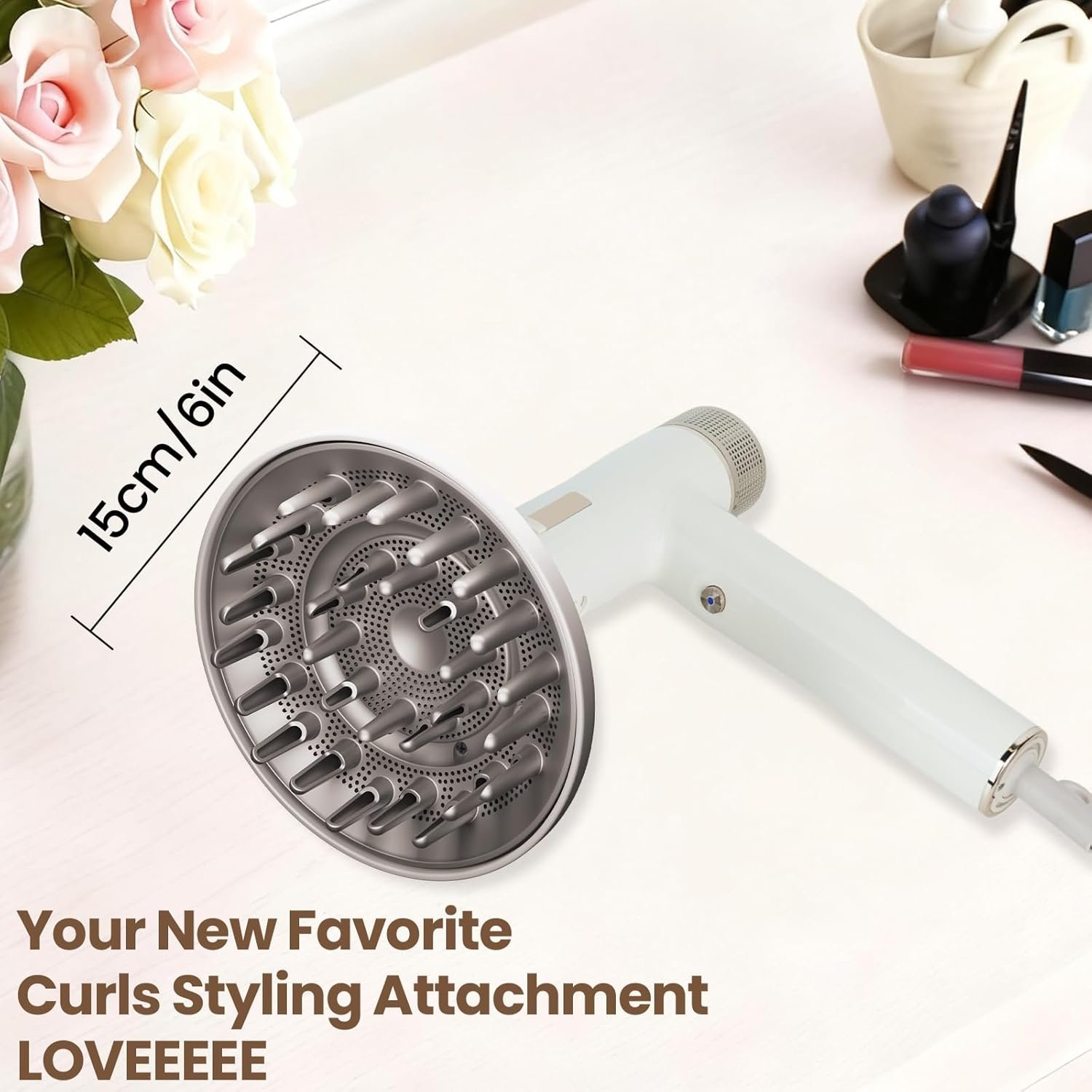 AFDD Large Hair Dryer Diffuser Attachment for Shark SpeedStyle, for Shark Speed Style Pro/Pro Flex Hair Dryer, Upgraded Bigger Diffuser for Fast Drying Curl Definition Wavy Curly Coily Hair - Image 8