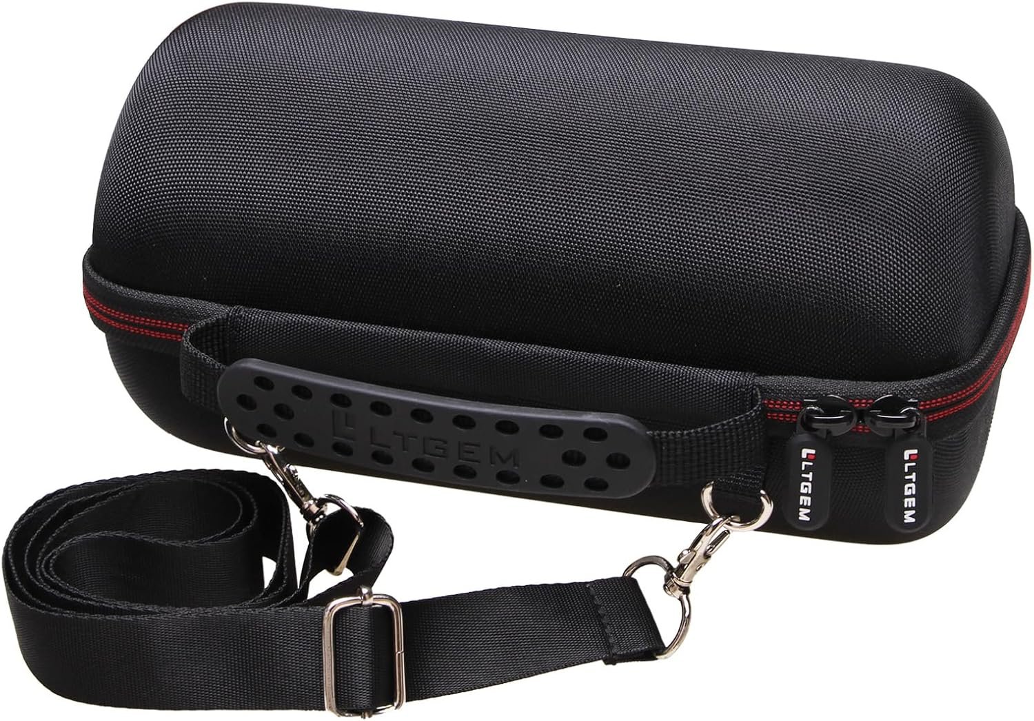 LTGEM Case Compatible with JBL Pulse 5 Waterproof Portable Speaker with Shoulder Strap, Black - Image 7