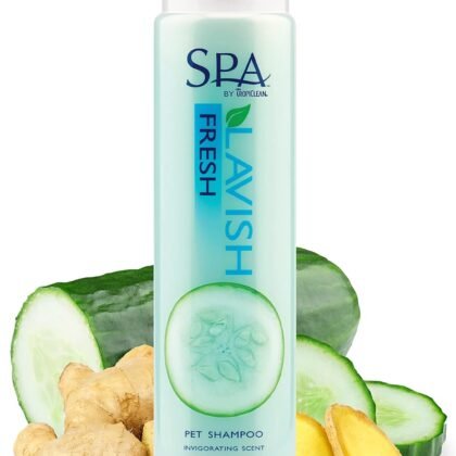TropiClean SPA Lavish Dog Shampoo | Fresh Scented Deodorizing Dog Shampoo | Naturally Derived Salon Grade Ingredients | Made in the USA | 16oz