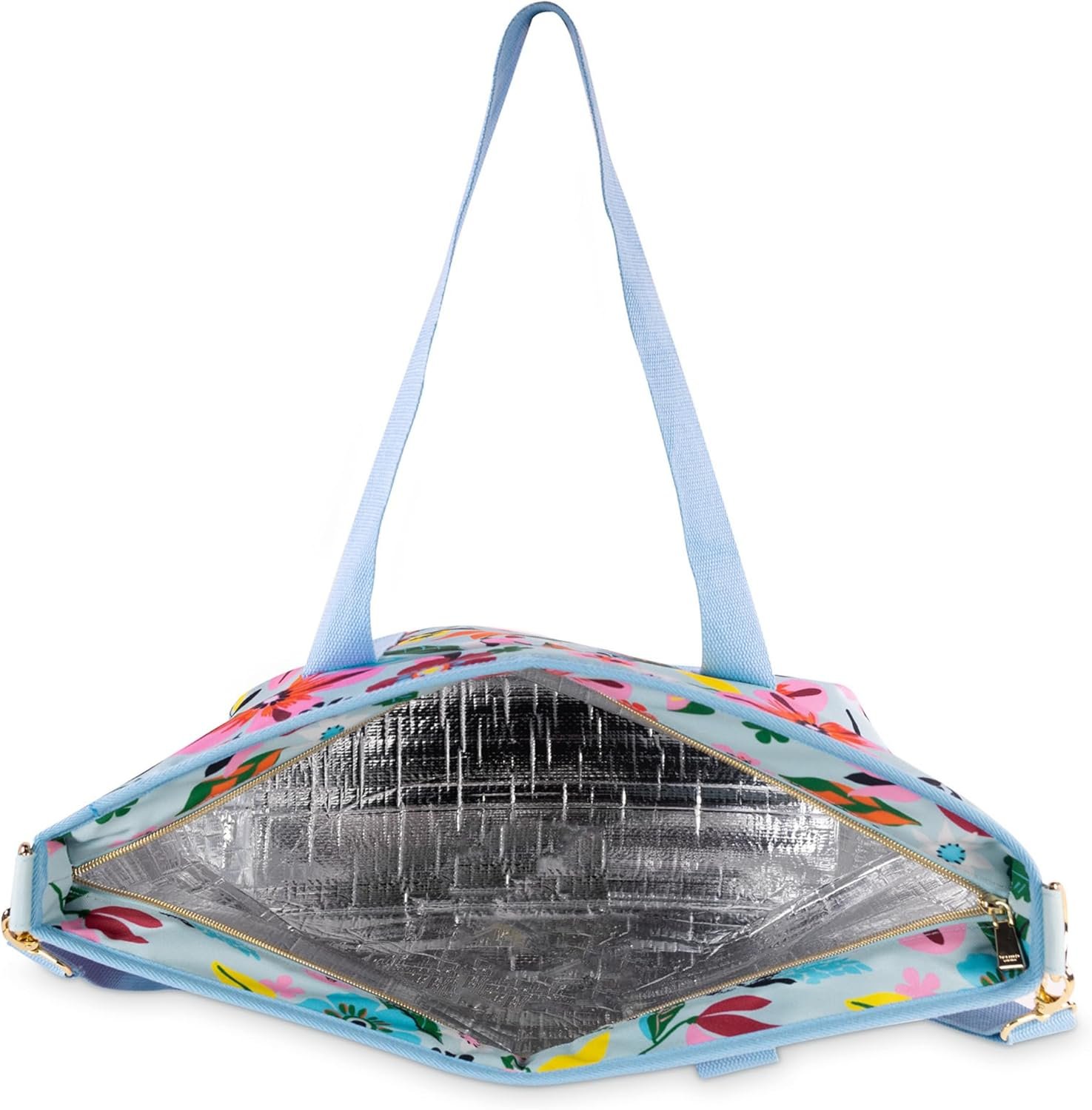 kate spade new york Large Capacity Insulated Cooler Tote Bag, Soft Sided Portable Beach Cooler with Shoulder Strap - Image 2