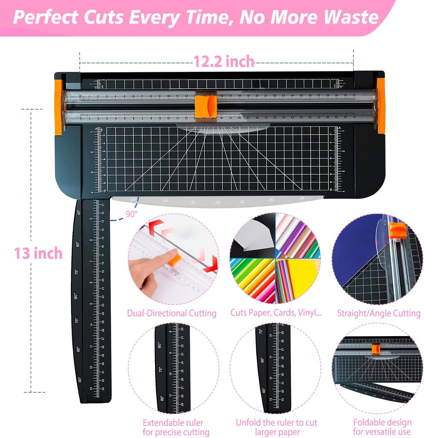 Convend The All-in-One Accessories and Supplies Bundle for Xtra-103Pcs Starter Kit with Weeding Tools, HTVs, Permanent Vinyl, Transfer Paper, LED Light Pad, Paper Cutter for Crafting Projects - Image 6