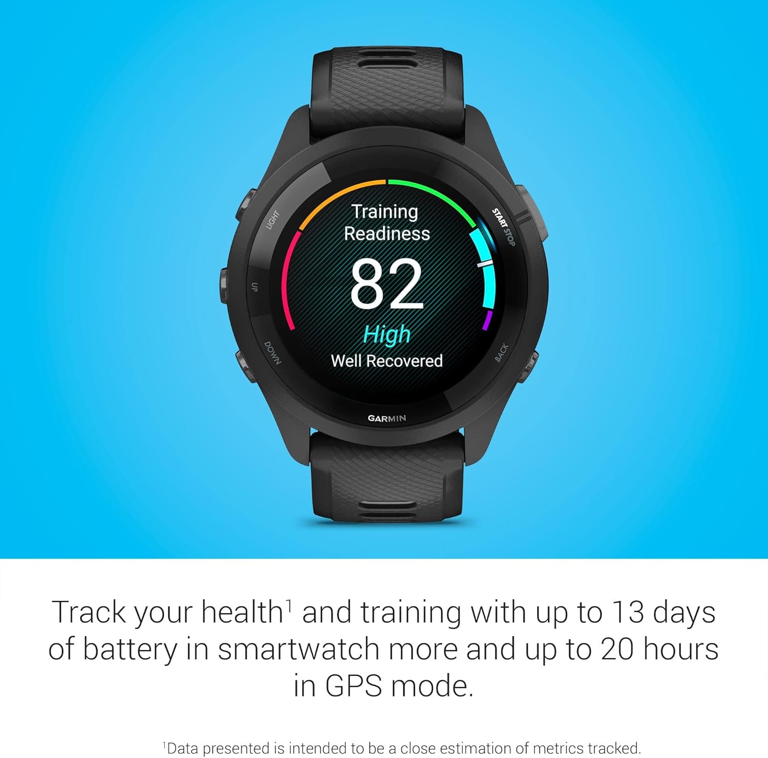 Garmin Forerunner 265 Running Smartwatch, Colorful AMOLED Display, Training Metrics and Recovery Insights, Black and Powder Gray - Image 4