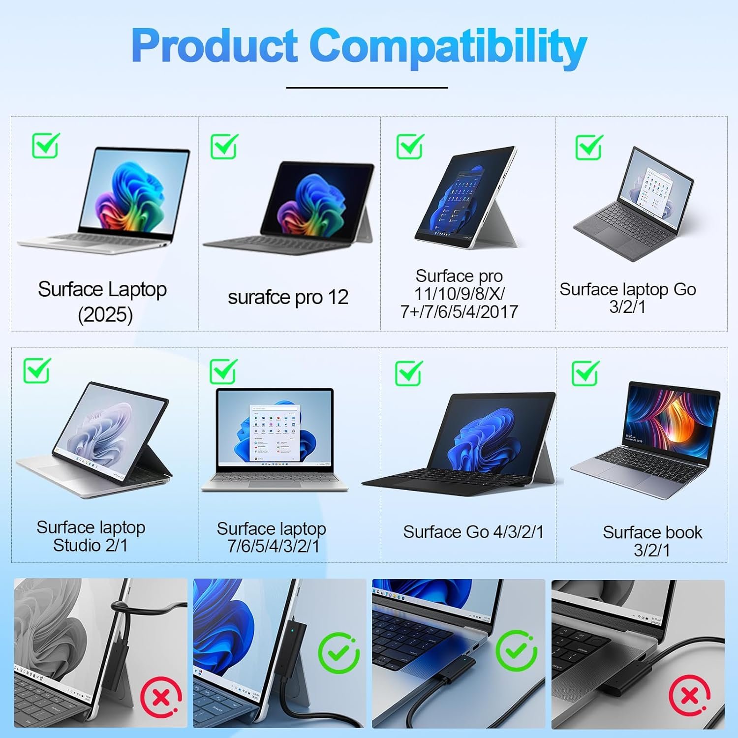 New for Microsoft Surface Docking Station 11-in-1 Surface Dock 2 4K@60HZ HDMI USB C Travel Dock for Microsoft Surface Pro 11/10/9/8/X/7/6/5/4/3,Surface Laptop 6/5/4/3/2/1,Laptop Go 3/2/1,Surface Book - Image 8