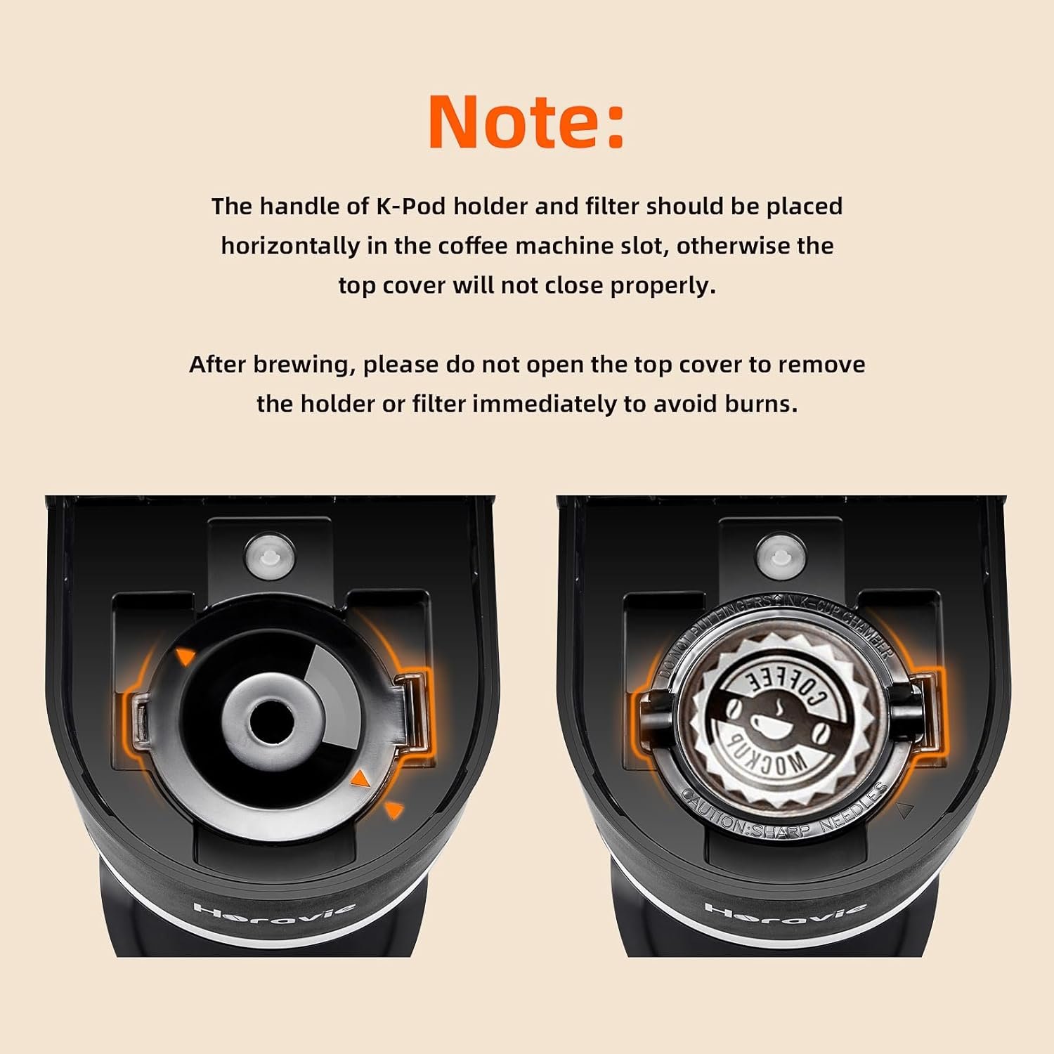 Mini Single Serve Coffee Maker for K Cup and Ground Coffee, Fast Brew One Cup Coffee Machine with Descaling Reminder and Water Window, 6 to 12 oz. Brew Sizes, Black - Image 7