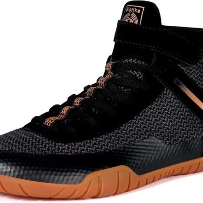 Wrestling Shoes Mens Boxing Shoe Fitness Weightlifting Powerlifting Zero Drop Sole