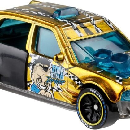 Hot Wheels Toy Car,1:64 Scale id Time Attaxi Embedded with NFC Chip Uniquely Identifiable for Kids & Collectors