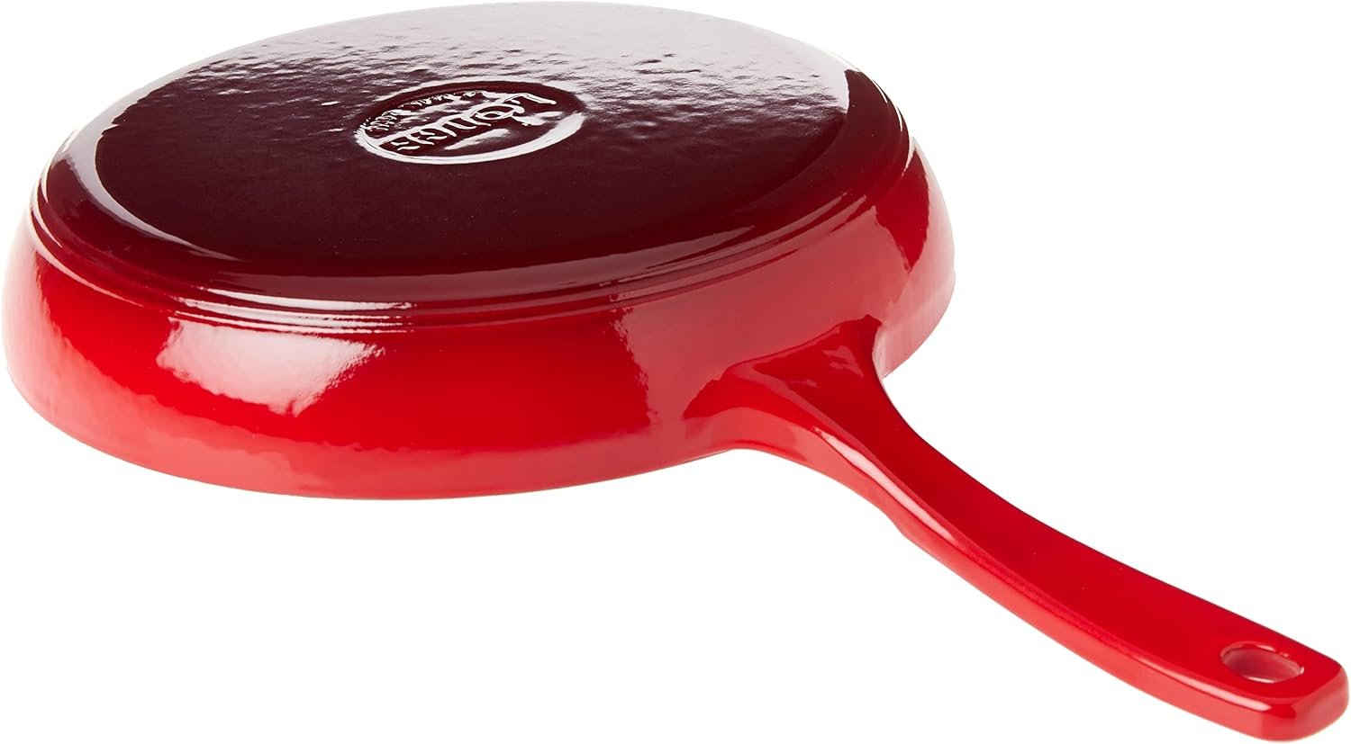 Lodge Enameled Cast Iron Skillet, 11-inch, Red - Image 4