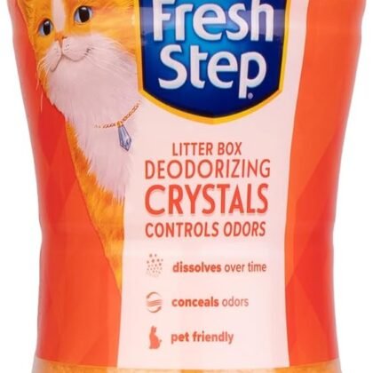 Fresh Step Cat Litter Crystals in Tropical Summer Breeze Scent - Cat Litter Box Deodorizer - Combats Odors and Neutralizes Smells to Keep Your Home Clean, Value Size, 70 Ounce