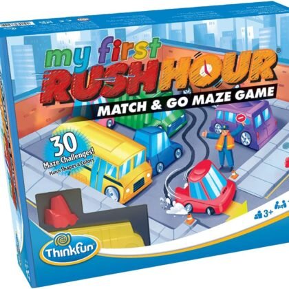 ThinkFun My First Rush Hour - Engaging Brain Game for Kids | Stimulating STEM Toy | Enhances Logic, Matching, Colors, and Shapes Skills | Best Gift for Toddlers
