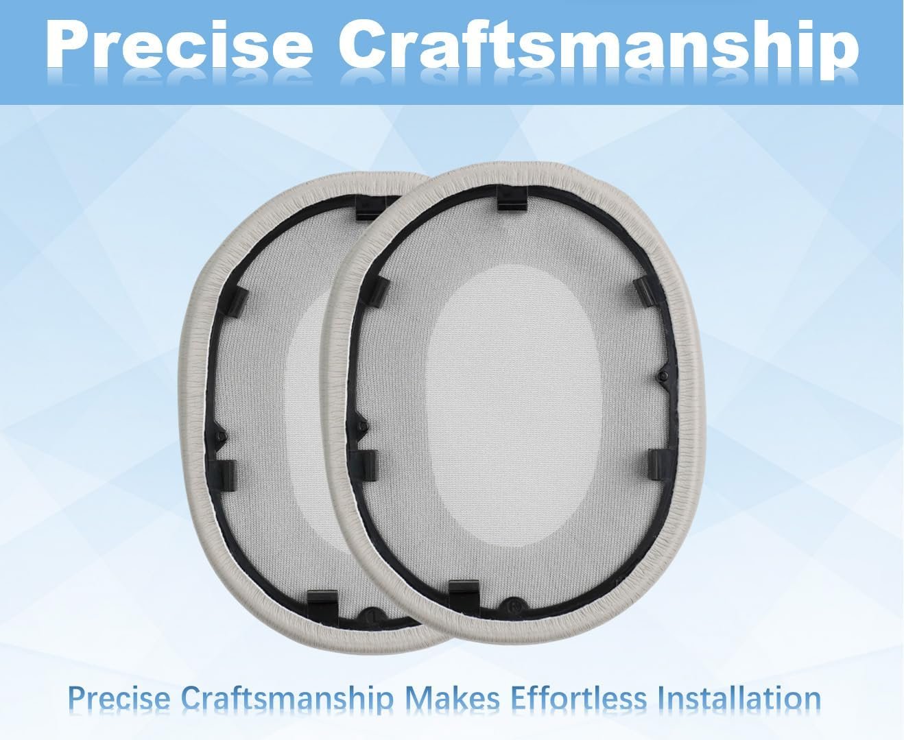 Premium Replacement Ear Pads Cushions for Sony WH-1000xm5 Noise Canceling Headphones, with Soft-Touch Leather, Breathable Memory Foam, Long-Lasting Comfort, Easy Installation (Gray) - Image 6