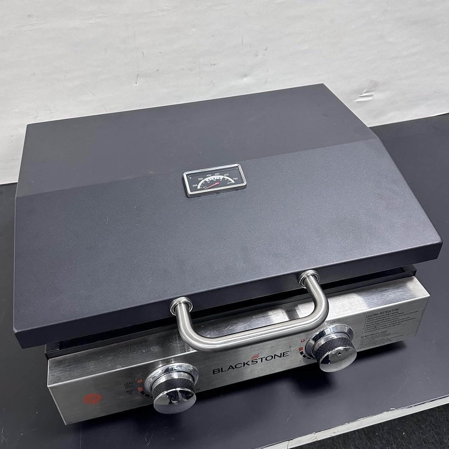 Upgraded Hinged Lid for Blackstone 1666 22" Omnivore Original Tabletop Griddle (2024 Model), Griddle Cover with Thermometer for Blackstone 1666 1813 2203 2271 2020 2205 22In Grill Case - Image 6