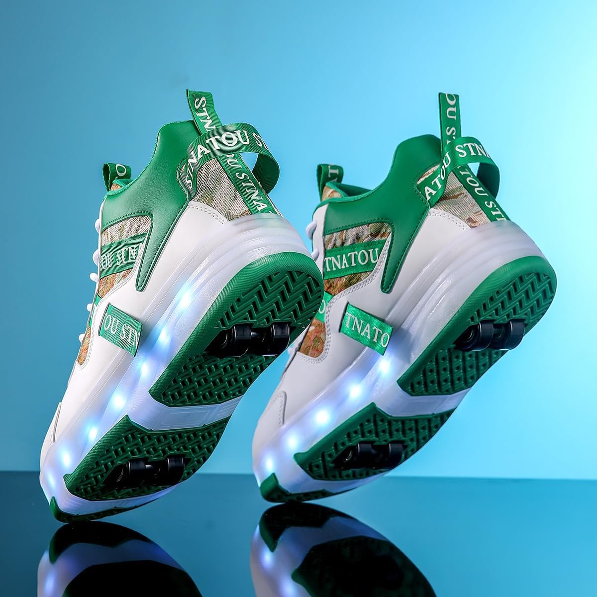 HHSTS Roller Skate Shoes for Kids Upgraded 16 LED Model 4-Detachable Wheeled Light up Boys Girls High Top Fashion Sneakers for Child Christmas Birthday New Year Gifts - Image 5