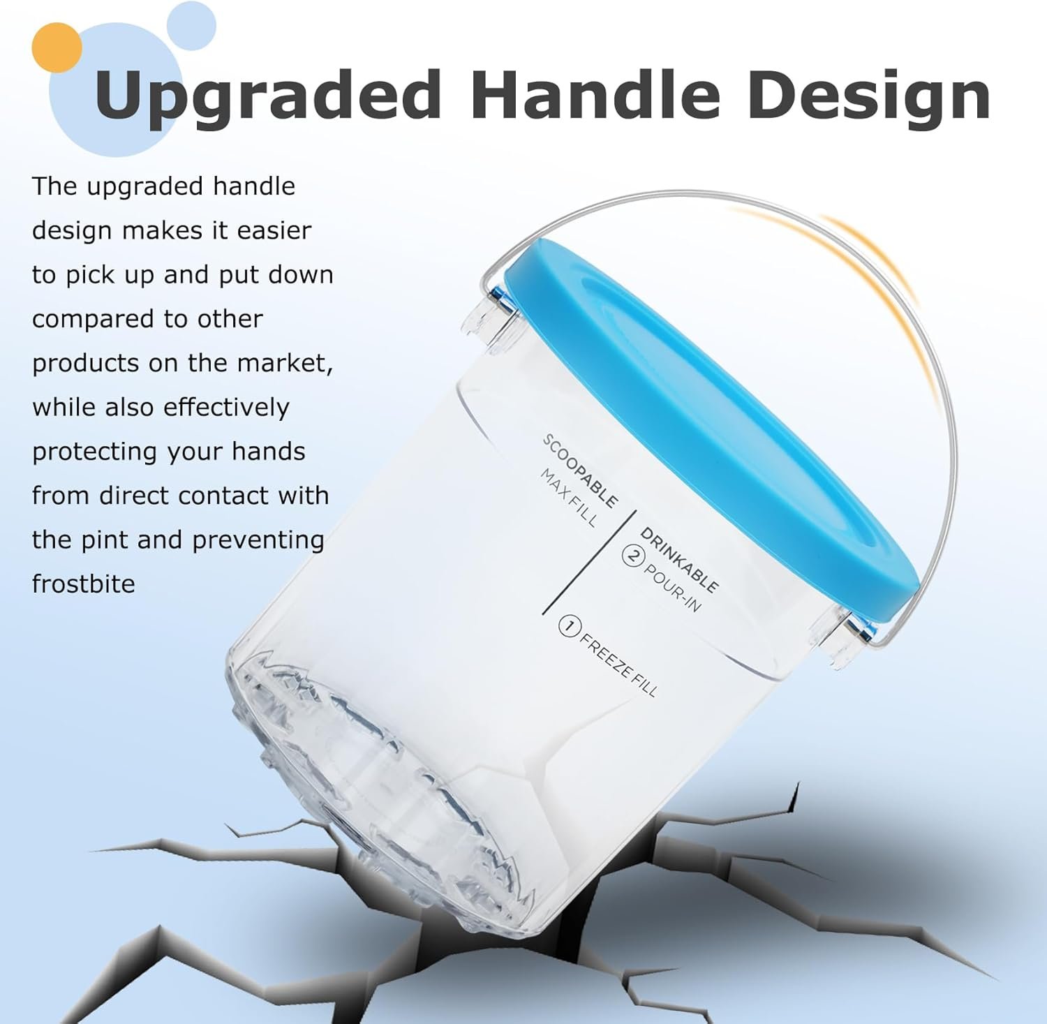 Soobool For Ninja Creami Deluxe Pints- 4 Pack, NC500 NC501 Ice Cream Pint fit for Ninja Delux Ice Cream Maker, For Ninja Creami Deluxe Containers Hold 24 Ounces of Food, Dishwasher Safe - Image 5