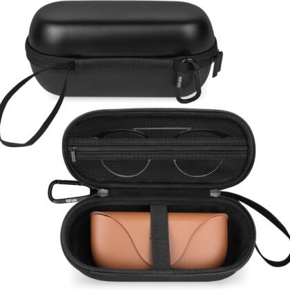 Hard Glasses Case Compatible with Ray-Ban Meta Wayfarer, Skyler, Headliner Smart Glasses Charge Box All Accessories
