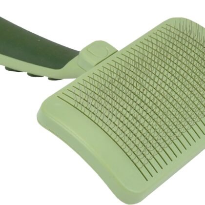 Coastal Pet Safari Dog Self-Cleaning Slicker Brush - Dog Deshedding Brush - Prevents Mats and Tangled Hair - For Dogs with Short or Long Hair - Medium - 4.25" x 4.06"