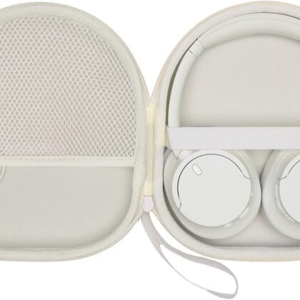 XANAD Case Compatible with Sony WH-CH720N WH-CH520 Noise Canceling Headphone - Cream