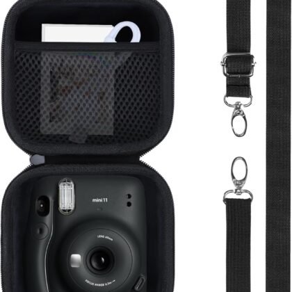 Hard Case Replacement for Fujifilm Instax Mini 12/11 Instant Camera (Charcoal Grey Case)