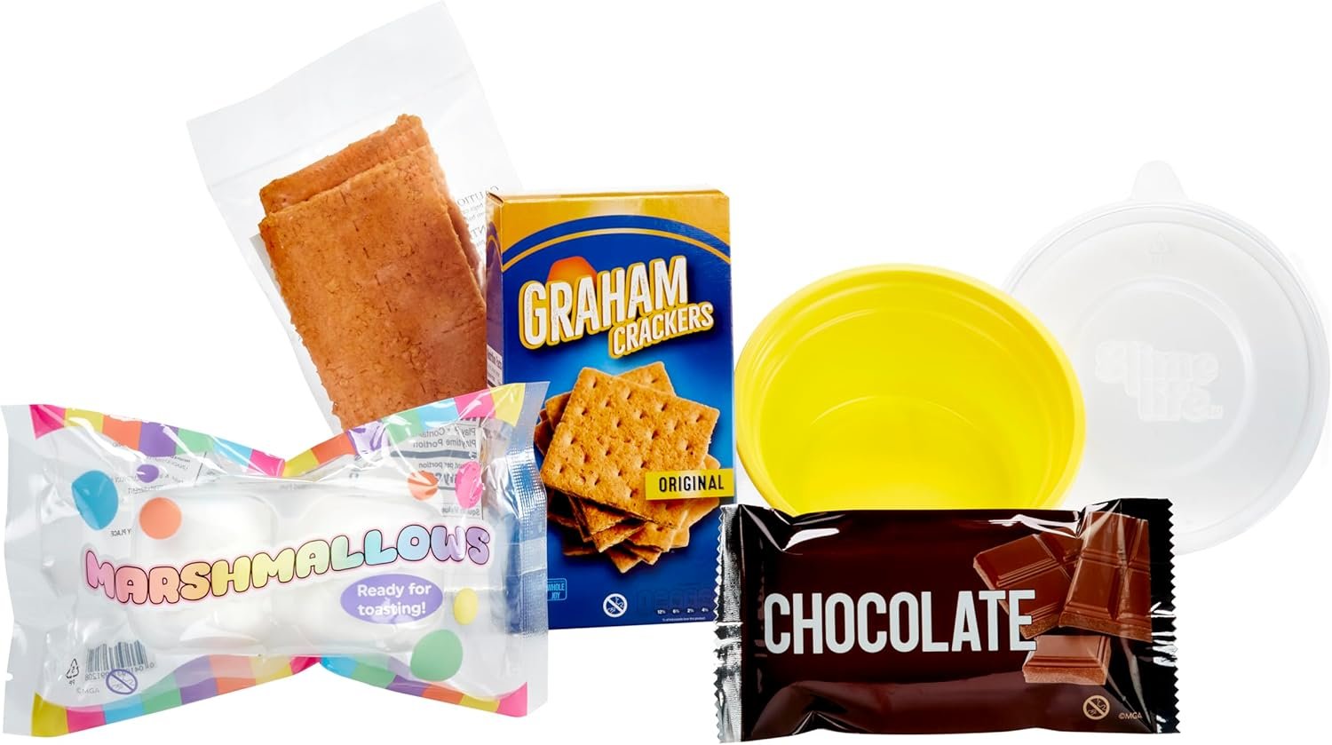 Slime Life S'Mores DIY Kit - Unboxing Ingredients to Make, Smash, and Stretch Your Food Slime, Ages 8+ - Image 4