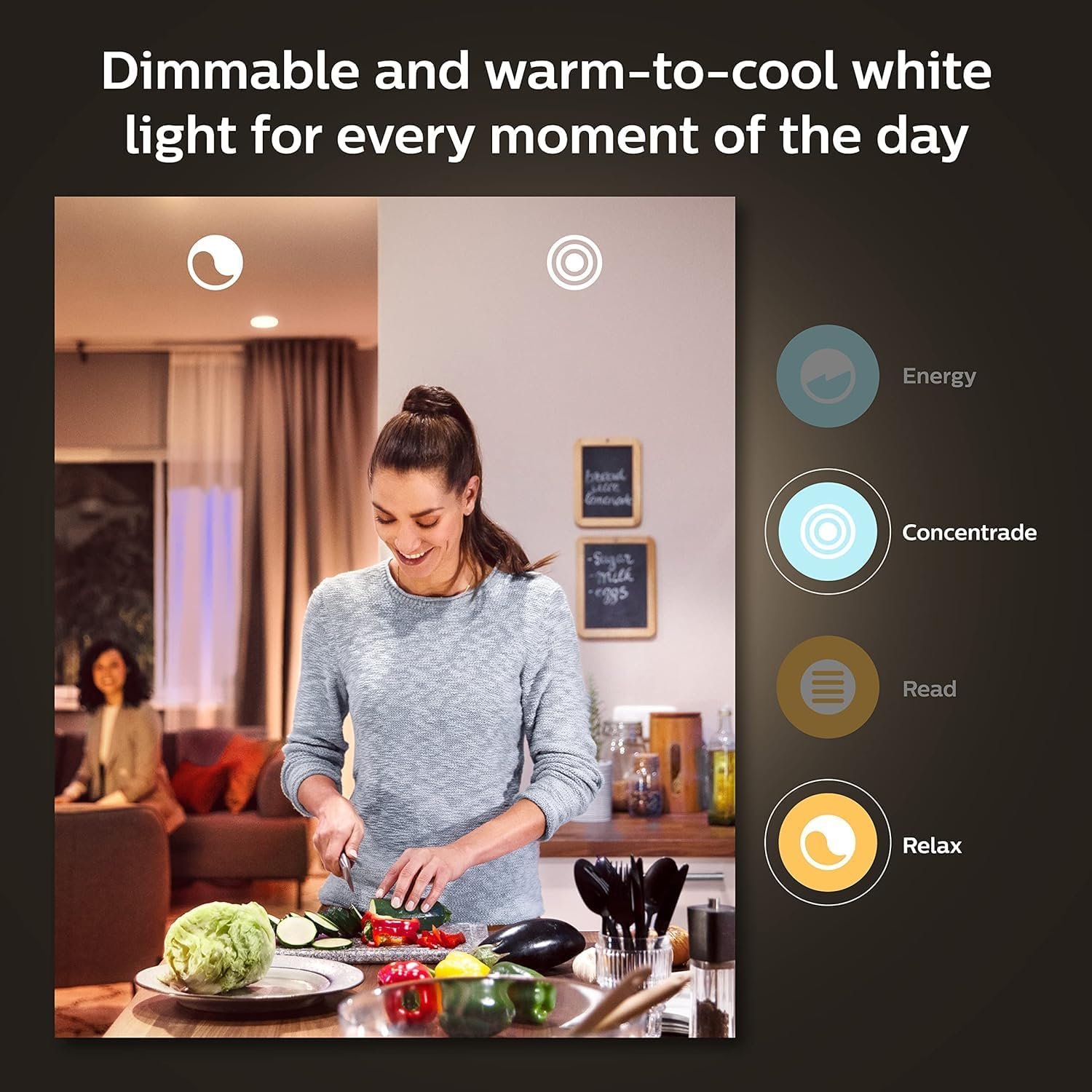 Philips Hue Smart 75W A19 LED Bulb - White and Color Ambiance Color-Changing Light - 1 Pack - 1100LM - E26 - Indoor - Control with Hue App - Works with Alexa, Google Assistant and Apple Homekit - Image 4