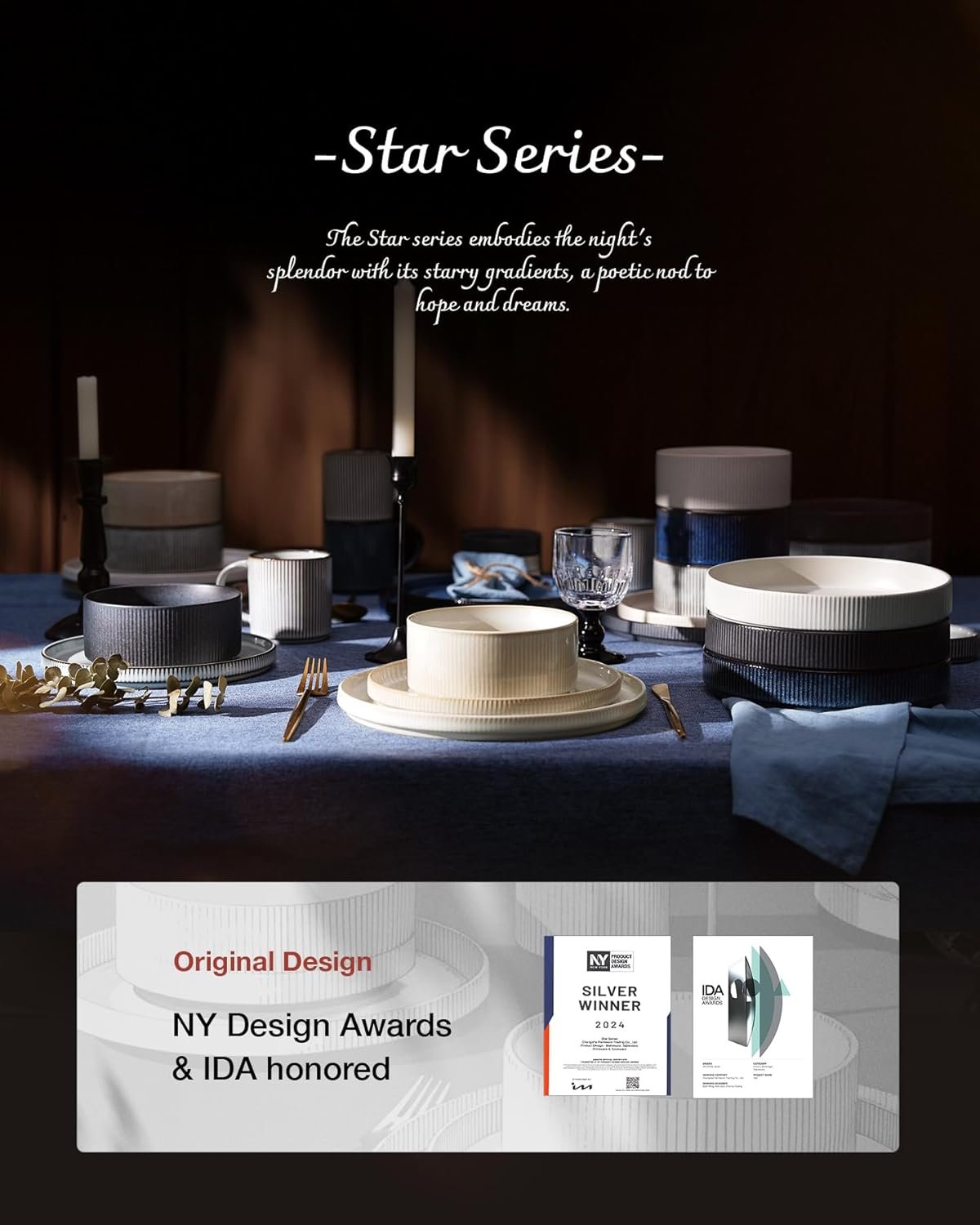 famiware Coffee Mug Set for 4, Star 12 oz Catering Mugs Cup Set with Handle for Coffee, Tea, Cocoa, Milk - Ceramic Stoneware Drinkware Set, Cappuccino White - Image 8