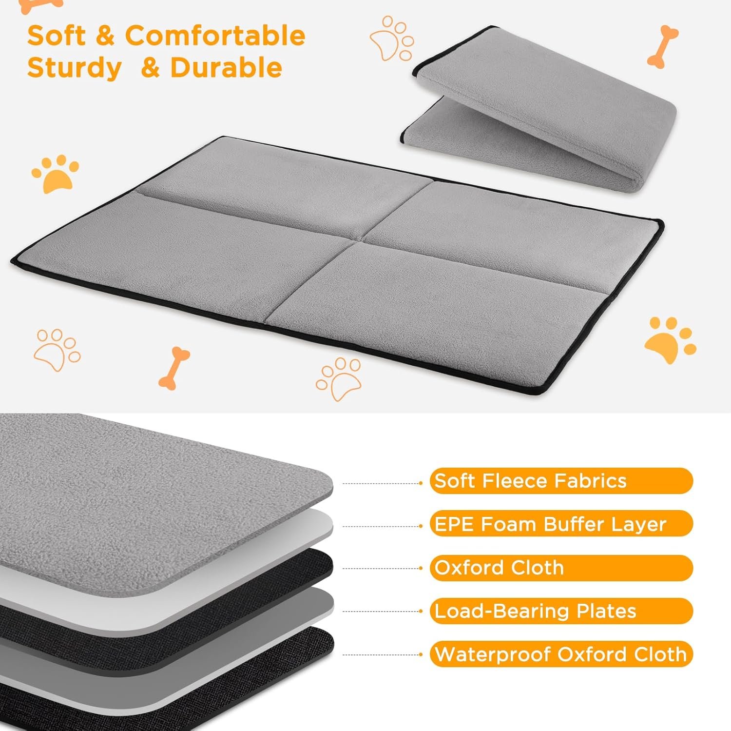 Back Seat Extender for Dogs,Hard Bottom Dog Car Seat Cover for Back Seat Holds 400lbs,Waterproof Anti-Scratch PU Leather Backseat Extender for Dogs,Dog Hammock for Car SUV Truck - Image 6