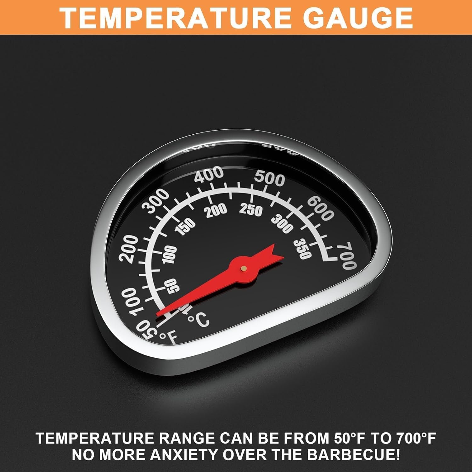 Upgrade Griddle Lid for Blackstone Omnivore 1666 22 Inch Tabletop Griddle(2024 Model),Grill Hard Cover w/Handle & Thermometer for Blackstone Hinged Lid 22" Omnivore Parts 2203 2304 2205 Flattop Cover - Image 5