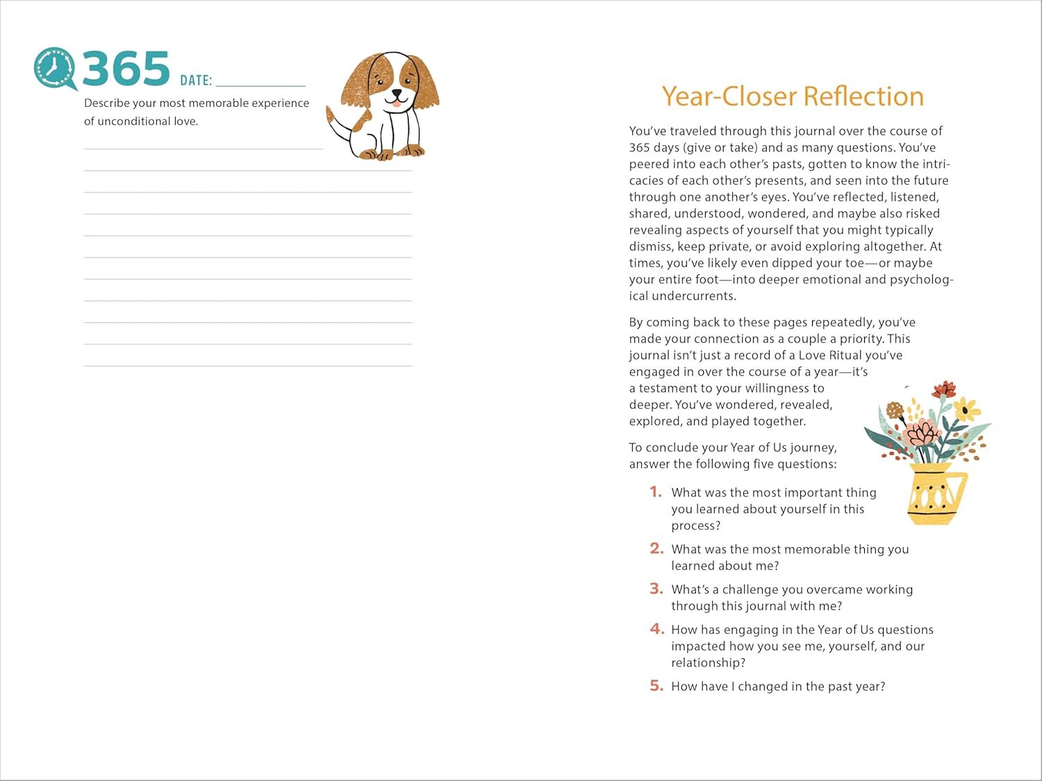 A Year of Us: A Couple's Journal: One Question a Day to Spark Fun and Meaningful Conversations (Question a Day Couple's Journal) - Image 4